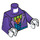 LEGO Dark Purple The Joker with Dark Purple Hat Minifig Torso (973 / 76382)