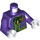 LEGO Dunkles Violett The Joker mit Limette Grün Weste Torso (76382 / 88585)