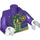 LEGO Dunkelviolett The Joker mit Lime Green Vest Torso (76382 / 88585)