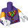 LEGO Dunkelviolett The Joker mit Striped Weste und Minifigur Torso (973 / 16360)