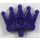 LEGO Dunkles Violett Tiara mit 5 Punkte und Indentation  (93080)