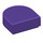 LEGO Violet foncé Tuile 1 x 1 Demi Oval (24246 / 35399)