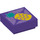 LEGO Violet foncé Tuile 1 x 1 avec Pineapple avec rainure (3070 / 82873)