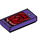 LEGO Violet foncé Tuile 1 x 2 avec Cell Phone avec rainure (3069 / 56275)