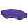 LEGO Dark Purple Tile 2 x 2 Curved Corner (27925)