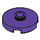 LEGO Dark Purple Tile 2 x 2 Round with Stud (18674)