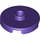 LEGO Dark Purple Tile 2 x 2 Round with Stud (18674)