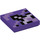 LEGO Violet foncé Tuile 2 x 2 avec Minecraft Terracotta avec rainure (3068 / 76947)
