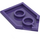 LEGO Dunkelviolett Fliese 2 x 3 Pentagonal (22385 / 35341)