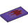 LEGO Violet foncé Tuile 2 x 4 avec Bogmire rouge Splothc (87079 / 94283)