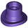 LEGO Dark Purple Top Hat with Open Top with Small Pin (77108)