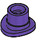 LEGO Violet foncé Haut Chapeau avec Petit Épingle et Open Haut (77108)