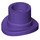 LEGO Dark Purple Top Hat with Small Pin and Open Top (77108)