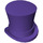 LEGO Dark Purple Top Hat with Upturned Brim (27149)
