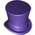 LEGO Dark Purple Top Hat with Upturned Brim (27149)