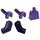LEGO Violet foncé Torse avec Bras et Mains (76382 / 88585)