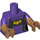 LEGO Mörklila Vacation Batgirl Minifigur Kropp (973 / 16360)