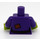 LEGO Dunkelviolett Wacky Witch Minifig Torso mit Dark Purple Arme und Lime Hände (973 / 88585)