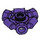 LEGO Dark Purple Weapon Holder Ring with Open Stud (1941)