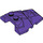 LEGO Dark Purple Wedge 4 x 4 with Jagged Angles (28625 / 64867)