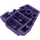 LEGO Violet foncé Coin 4 x 4 avec Jagged Angles (28625 / 64867)