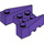 LEGO Dark Purple Wedge Brick 3 x 4 with Stud Notches (50373)