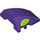 LEGO Dark Purple Wedge Curved 3 x 4 Triple with Lime Goblin Ears (64225 / 106846)