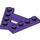 LEGO Dark Purple Wedge Plate 1 x 4 A-Frame (45°) (15706)