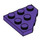 LEGO Dark Purple Wedge Plate 3 x 3 Corner (2450)