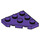 LEGO Violet foncé Coin assiette 3 x 3 Coin (2450)