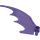 레고 어두운 보라색 날개 8 x 10 ~와 함께 핀 구멍 그리고 차축 (55706 / 57487)
