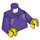 LEGO Dark Purple Zipped Jacket Minifig Torso (973 / 76382)