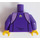 LEGO Violet foncé Zipped Jacket Minifig Torse (973 / 76382)