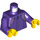 LEGO Violet foncé Zipped Jacket Minifig Torse (973 / 76382)