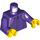 LEGO Dunkelviolett Zipped Jacke Minifigur Torso (973 / 76382)