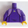 LEGO Tmavě fialová Zipped Bunda Minifigurka Trup (973 / 76382)