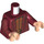 LEGO Dark Red Albus Dumbledore Torso (973 / 76382)