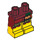 LEGO Dark Red Aztec Warrior Minifigure Hips and Legs (3815 / 10077)