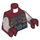 LEGO Dark Red Balin the Dwarf without Cape Minifig Torso (973 / 76382)