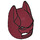 LEGO Donkerrood Batman Cowl Masker met hoekige oren (10113 / 28766)