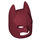 LEGO Donkerrood Batman Cowl Masker met hoekige oren (10113 / 28766)