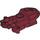 LEGO Dark Red Bionicle 3 x 5 x 2 Knee Shield (53543)