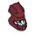 LEGO Dunkelrot Bionicle Piraka Hakann Kopf mit Rote Augen und Zähne (56653)