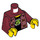 LEGO Dark Red Blacktron Fan Minifig Torso (973 / 76382)