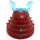 LEGO Dark Red Blizzard Samurai Helmet with Transparent Light Blue Crystal Horns (41153)