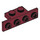 LEGO Dark Red Bracket 1 x 2 - 1 x 4 with Square Corners (2436)