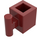 LEGO Dunkelrot Backstein 1 x 1 mit Griff (2921 / 28917)