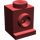 LEGO Dark Red Brick 1 x 1 with Headlight and Slot (4070 / 30069)