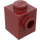 LEGO Donkerrood Steen 1 x 1 met Nop aan Eén Kant (87087)