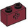 LEGO Dark Red Brick 1 x 2 with Axle Hole (&#039;+&#039; Opening and Bottom Tube) (31493 / 32064)